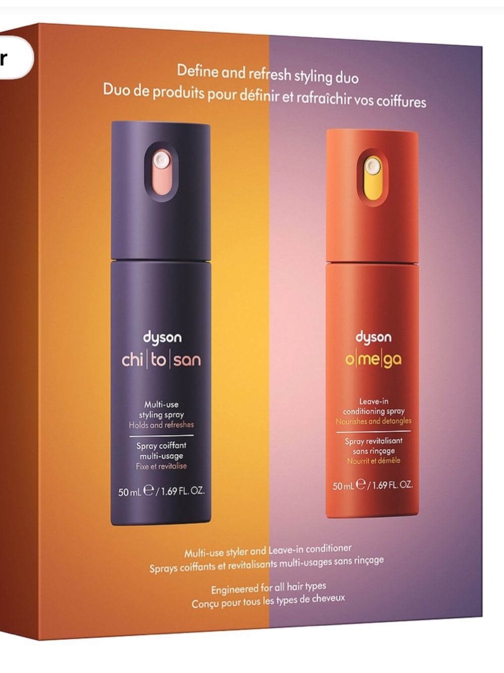 Dyson Define & Refresh Styling Duo - Purple & Orange